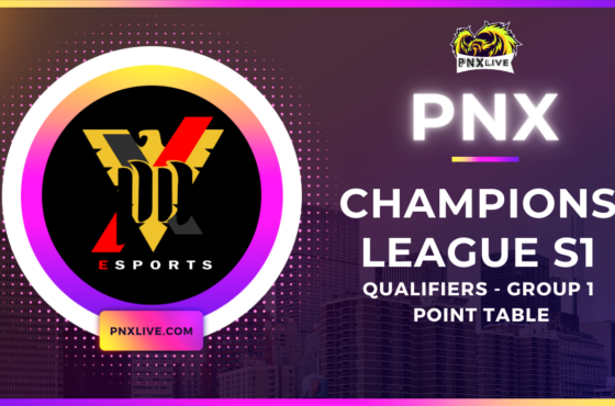 PNX Champions League S1 Qualifier – Group 1 – Point Table